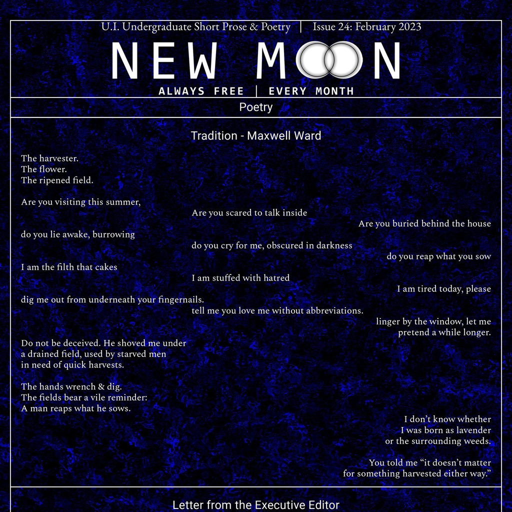 First page of new moon issue 24